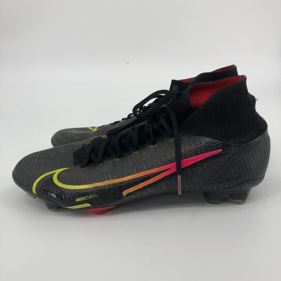Nike Black & Yellow Mercurial Superfly 8 Elite Athletic Shoes | Good Condition main image 4